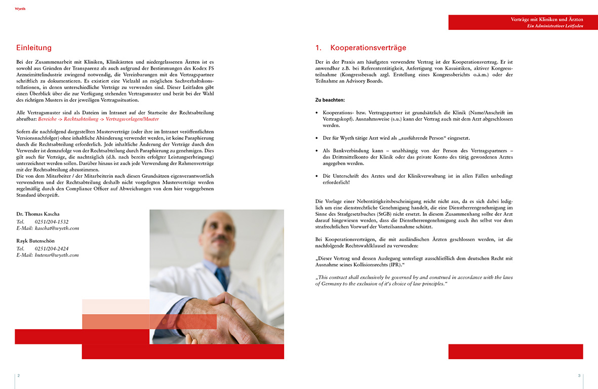 Brochure – Contracts with Clinics and Doctors.